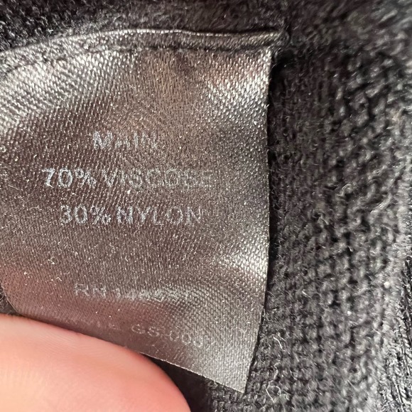 August 1 Eight Black Turtleneck Sweater Size Small - Picture 5 of 5